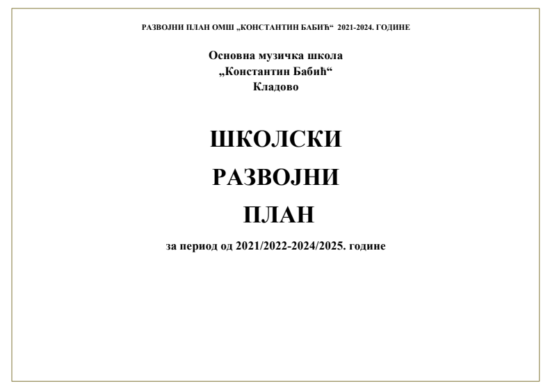 Razvojni plan
